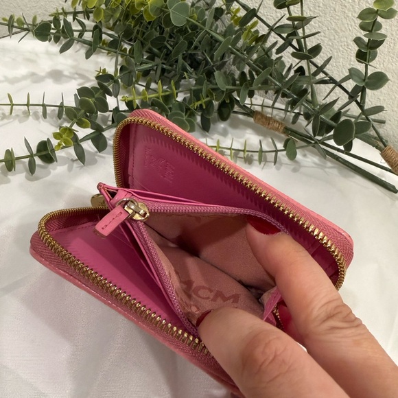 MCM Pink and Tan Women's Wallet - Picture 10 of 12